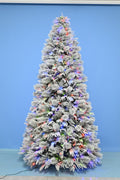 Flocked Christmas Pine Tree