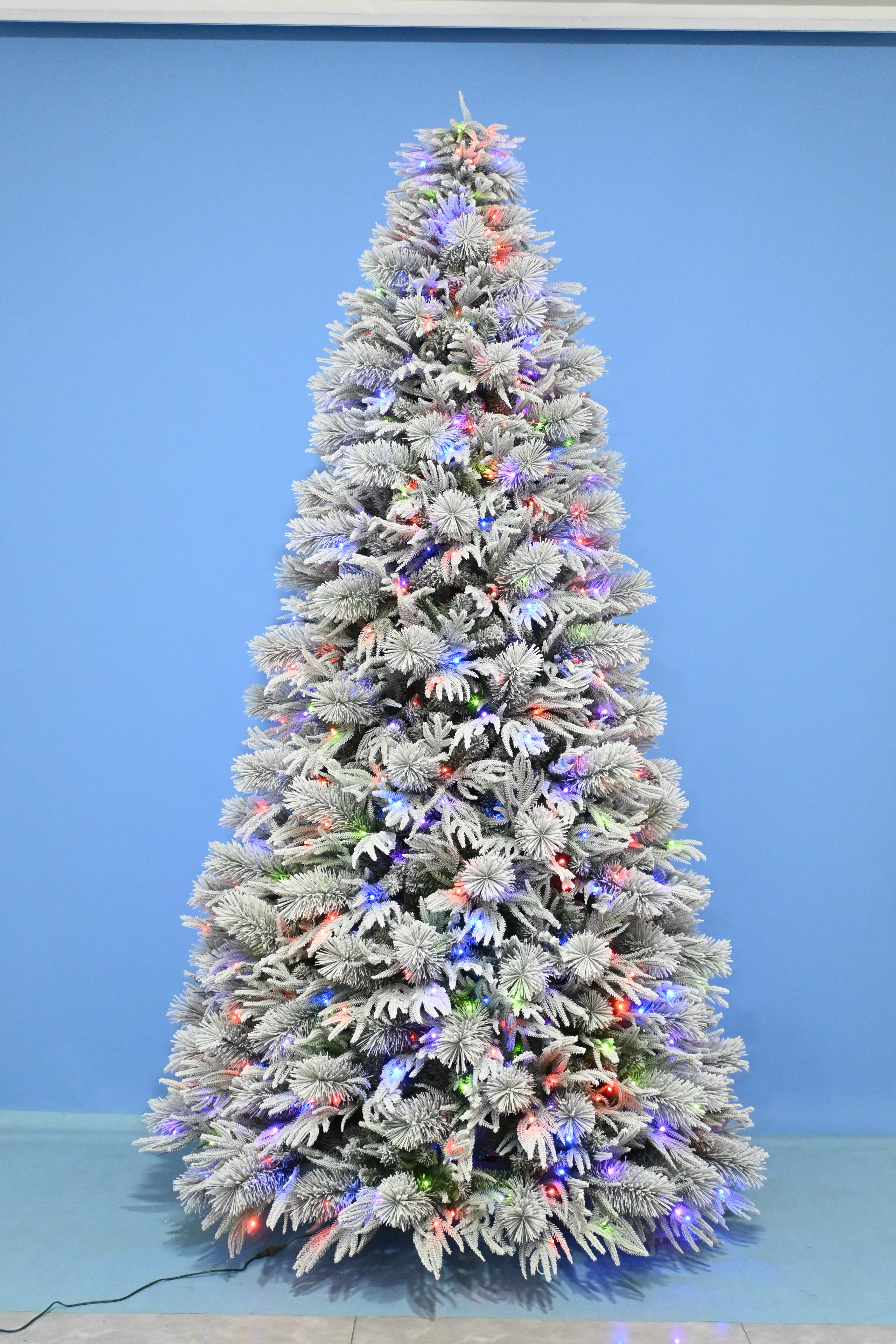 Flocked Christmas Pine Tree