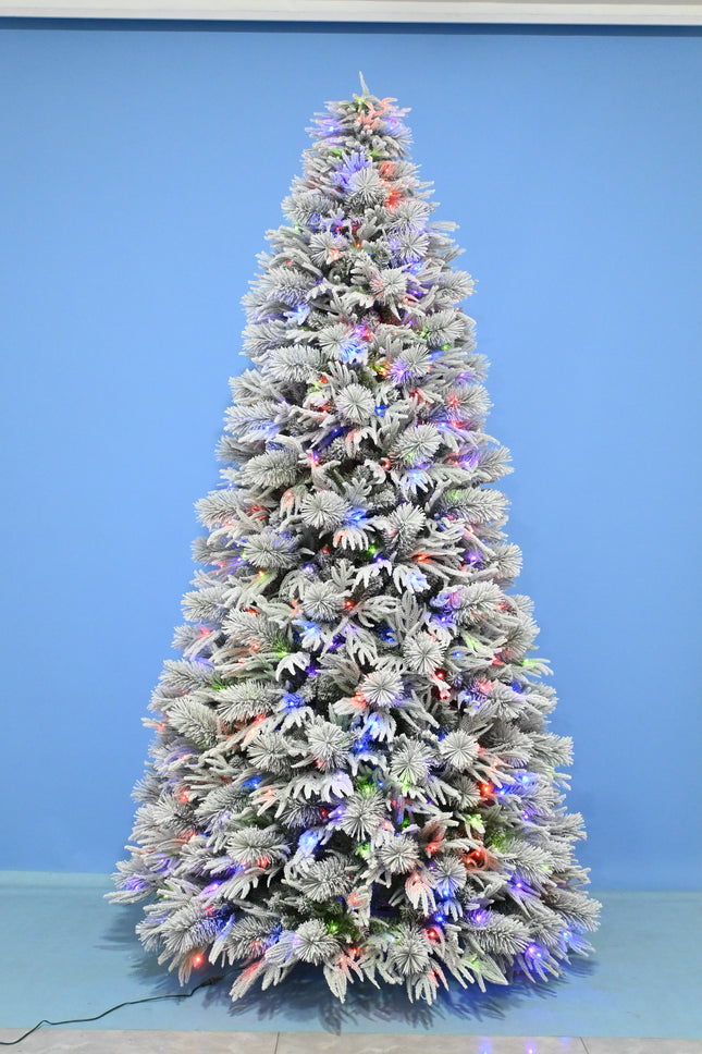 Flocked Christmas Pine Tree