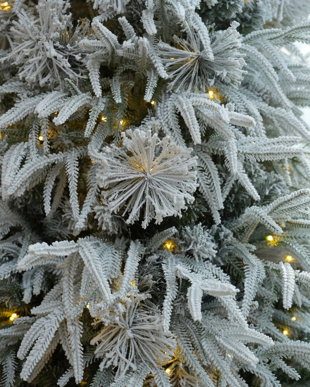 9' Winterpine Pre-Lit Frosted Pine Artificial Christmas Tree with 700 Warm White & Color LED Lights