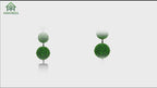 4FT/3FT Artificial Triple Ball Topiary Trees