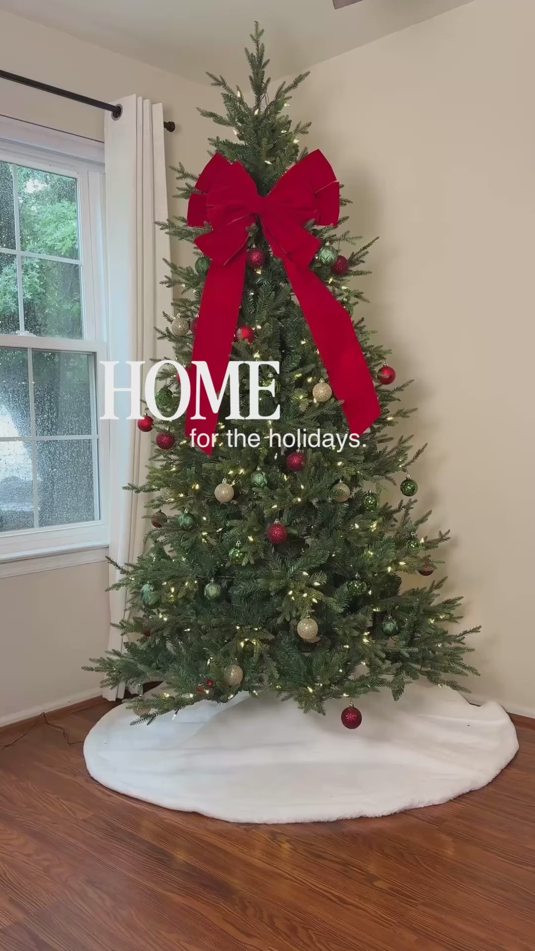 7.5' Evercrest Pre-Lit Fir Artificial Christmas Tree with 450 Warm White LED Lights